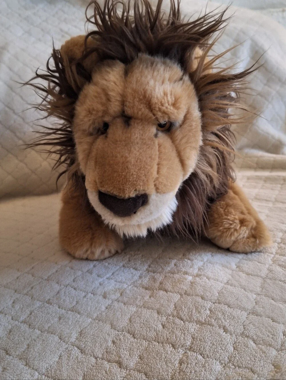 FAO Schwarz /Toys R Us Realistic Natural Looking Lion Plush W Mane 20